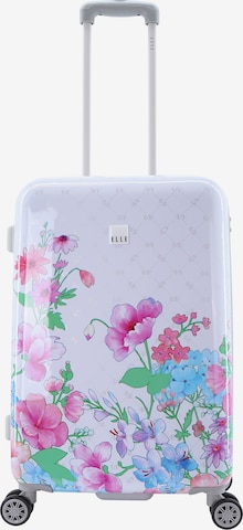 ELLE Suitcase 'Flower' in Mixed colors: front