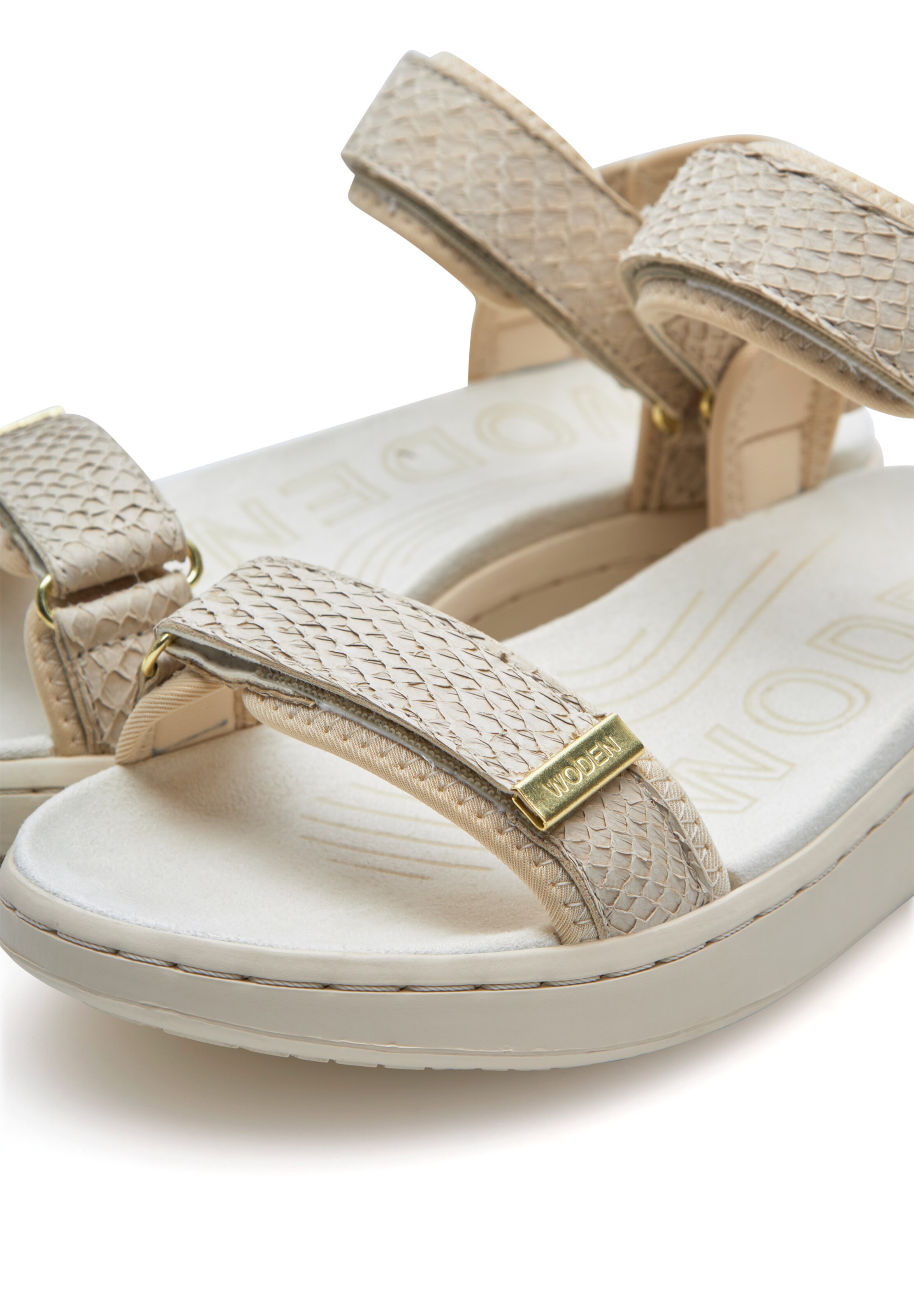 WODEN Sandal 'Line Fish' in Beige