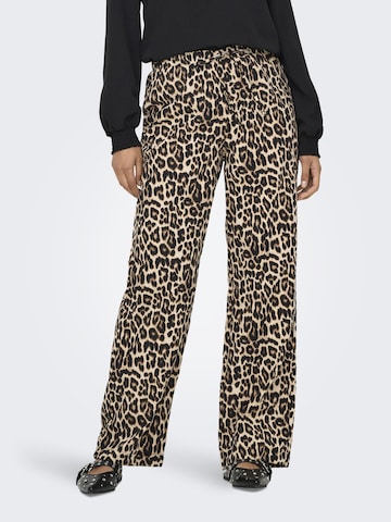 ONLY Wide leg Pants in Brown: front