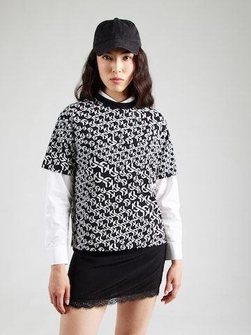 KARL LAGERFELD JEANS T-Shirt in Schwarz: Vorderseite