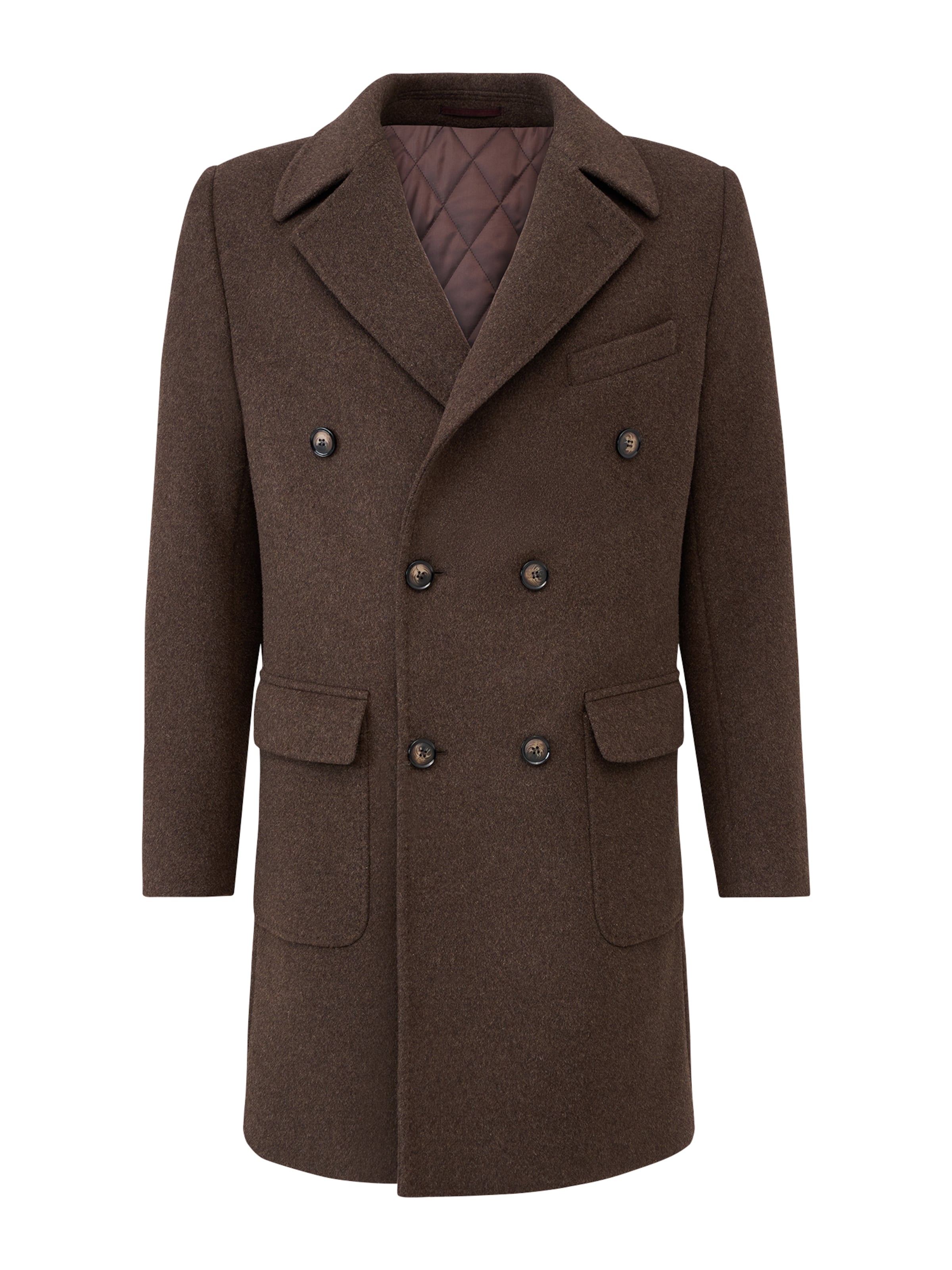 RICANO - Abrigo de invierno ' Enzo ' en marrón: frente