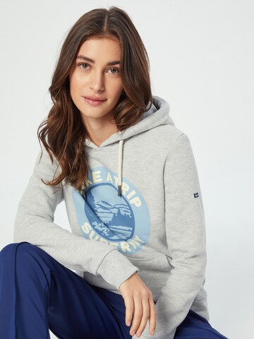 Sweat-shirt 'Travel' Superdry en gris