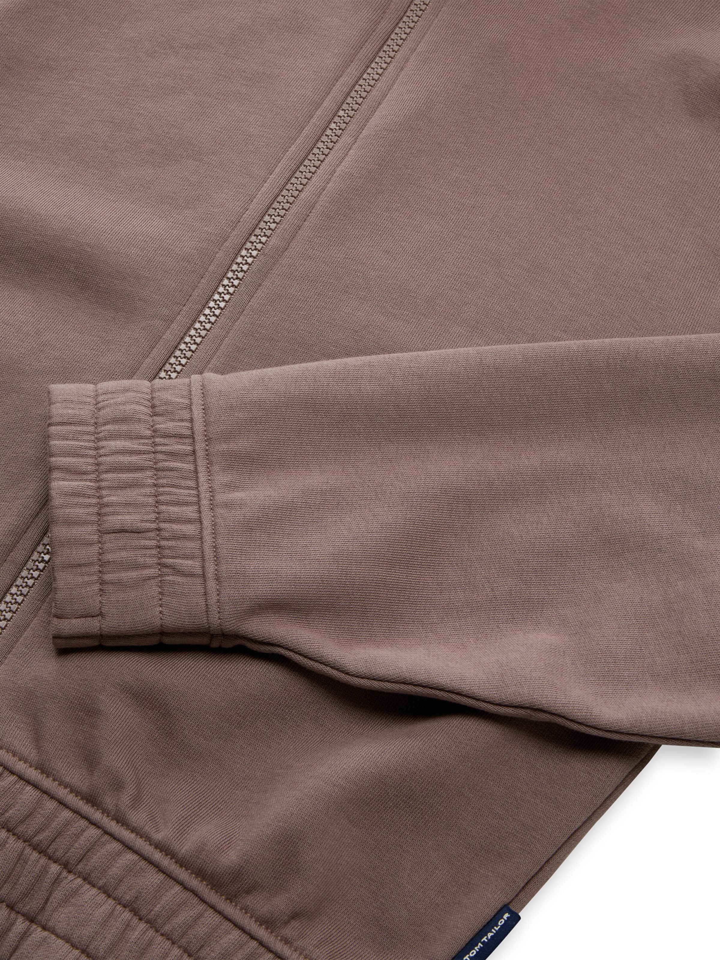 Veste de survêtement TOM TAILOR en marron