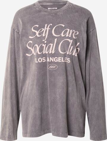 HOLLISTER Tričko – šedá: přední strana