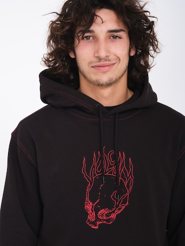 Volcom Sweatshirt 'BURNHER PO' in Schwarz