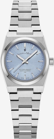 Montre à affichage analogique Jacques du Manoir en argent : devant