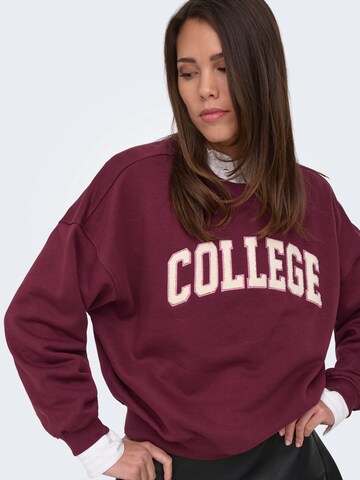 JDY Sweatshirt 'JDYMESA' in Rood