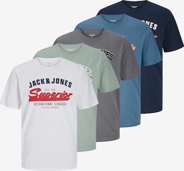 Maglietta di JACK & JONES in blu: frontale