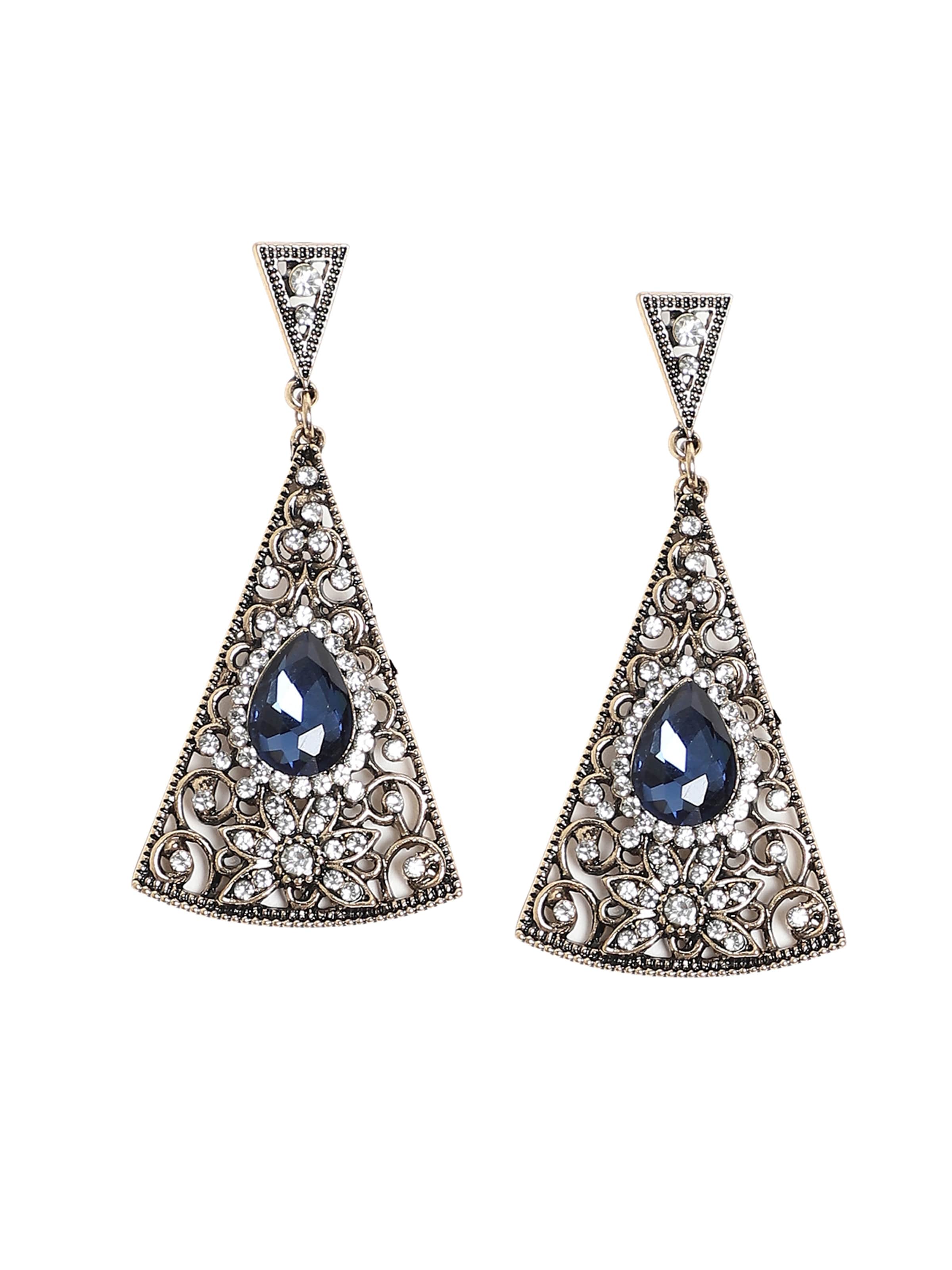 Boucles d'oreilles ' Chotti ' SOHI en bleu : devant