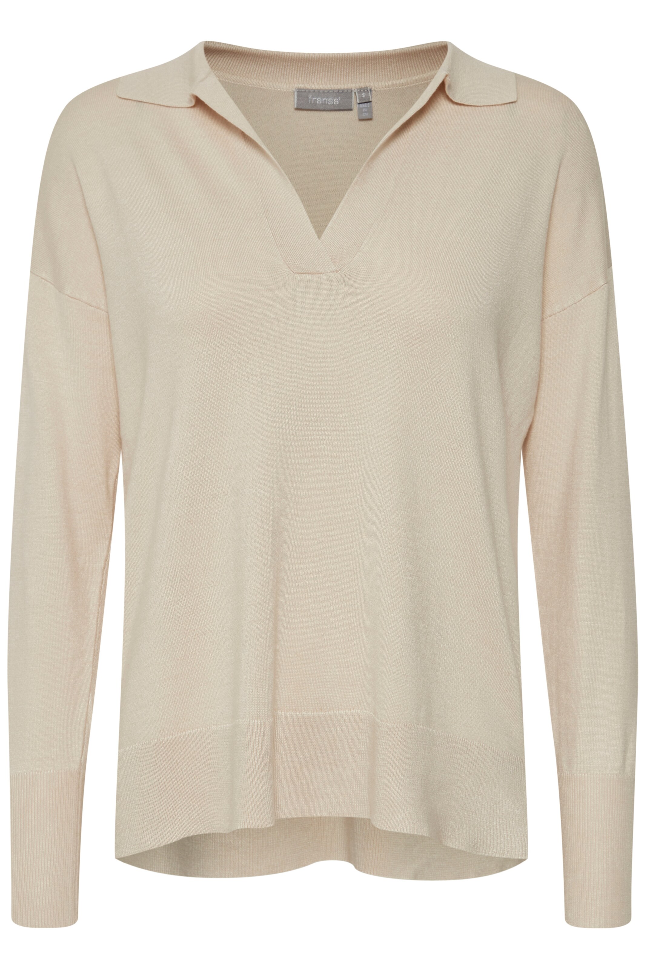Fransa Pullover 'Emalva' in Beige: Vorderseite