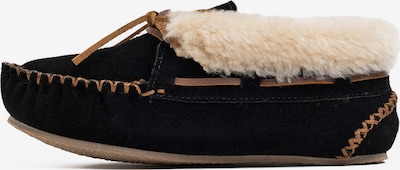 Minnetonka Moccasin 'Chrissy' in Cream / Brown / Black, Item view