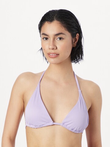 HOLLISTER Triangen Bikiniöverdel 'EMEA' i lila: framsida