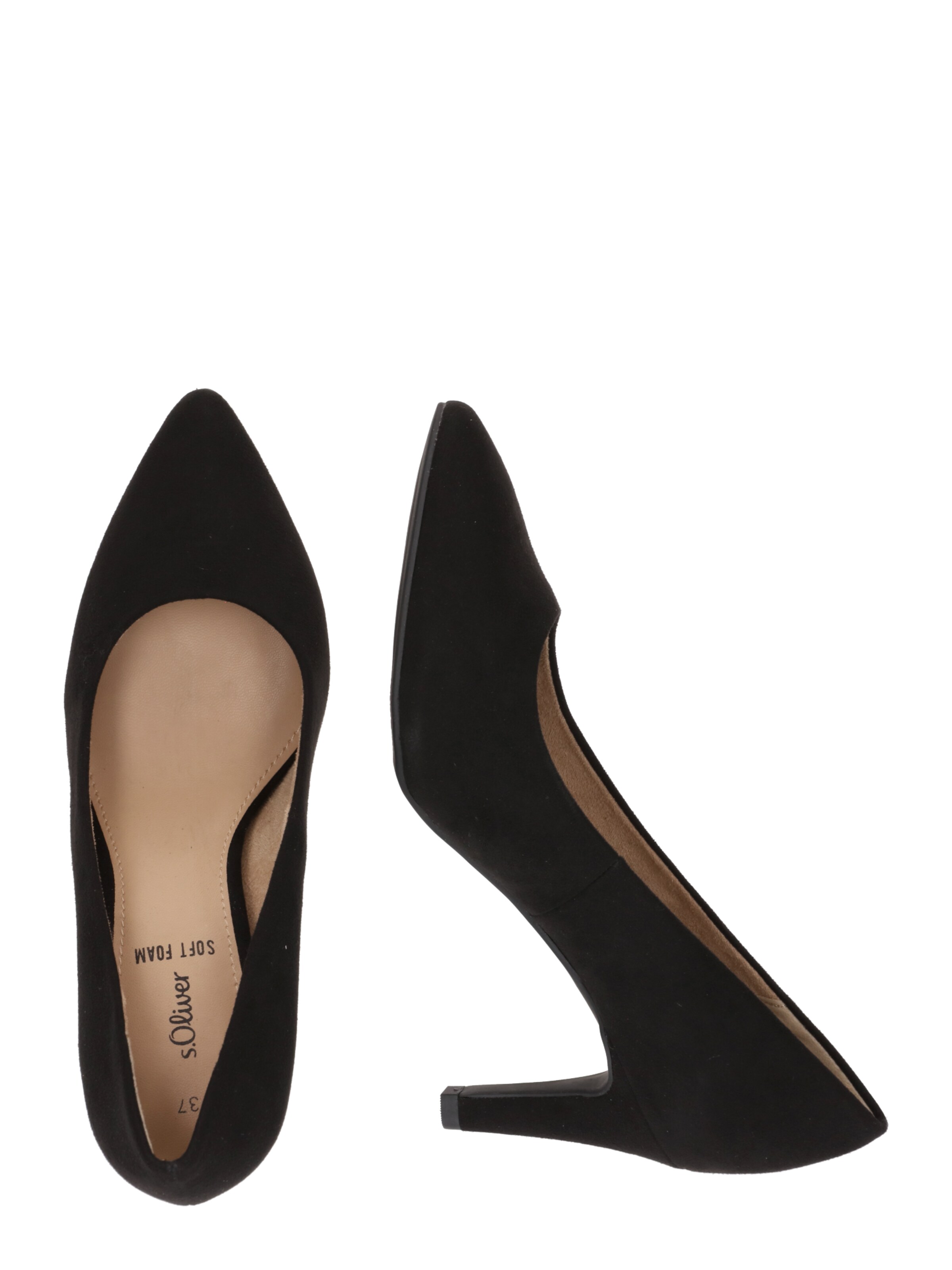 s.Oliver Официални дамски обувки в черно