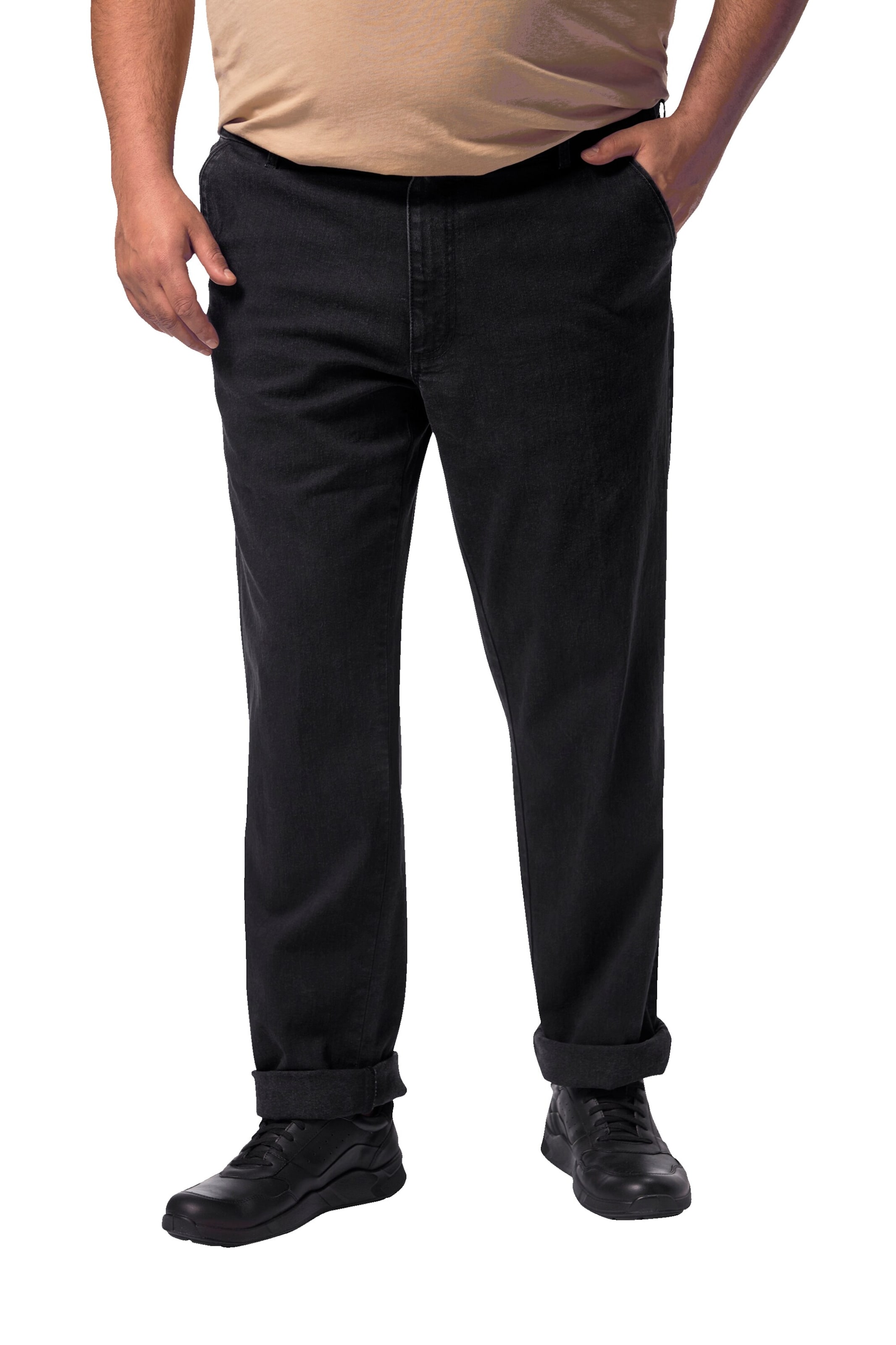 Boston Park Regular Jeans in Black: front