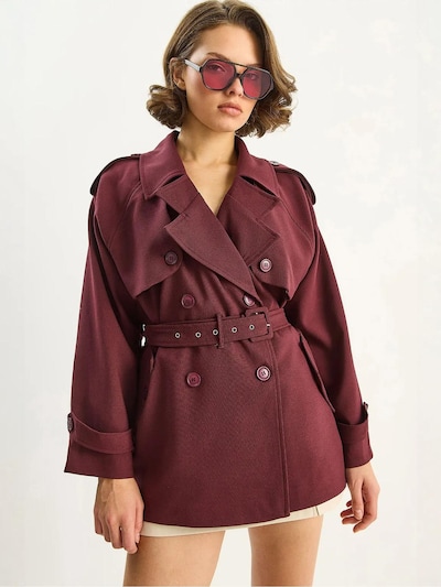 Bianco Lucci Mantel in burgunder, Produktansicht