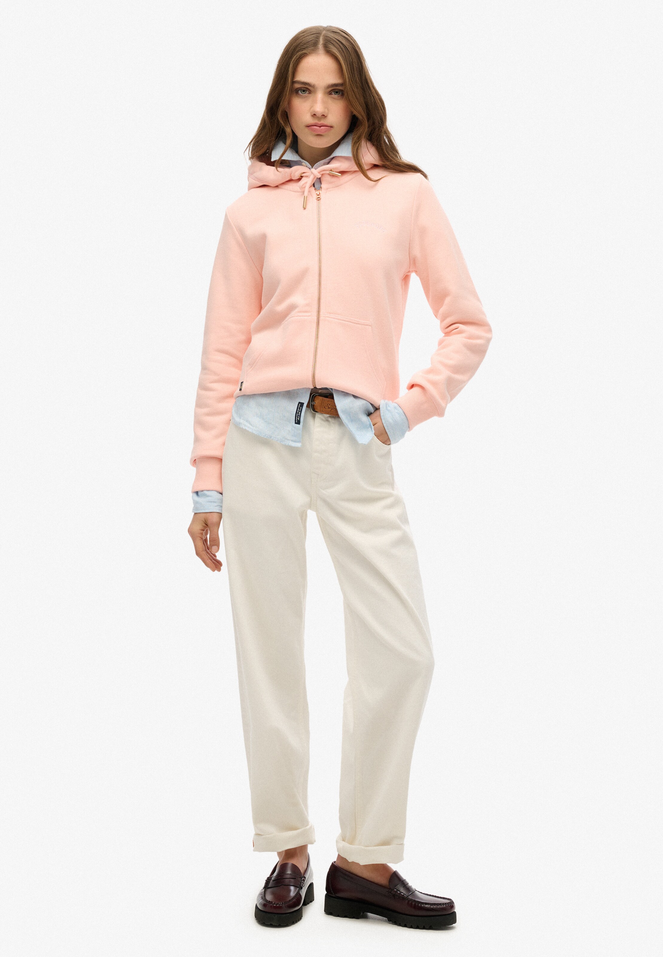Superdry & Co Sweatjacke 'Essential' in Pink