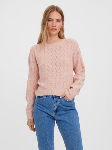 VERO MODA Pullover 'Yen' in Pink: predná strana