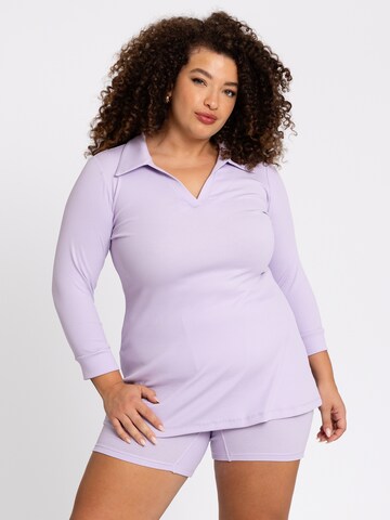 YOEK Shirt in Purple: front