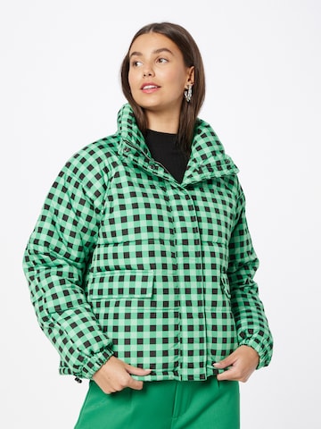 ICHI Between-Season Jacket 'FRIGG' in Green: front