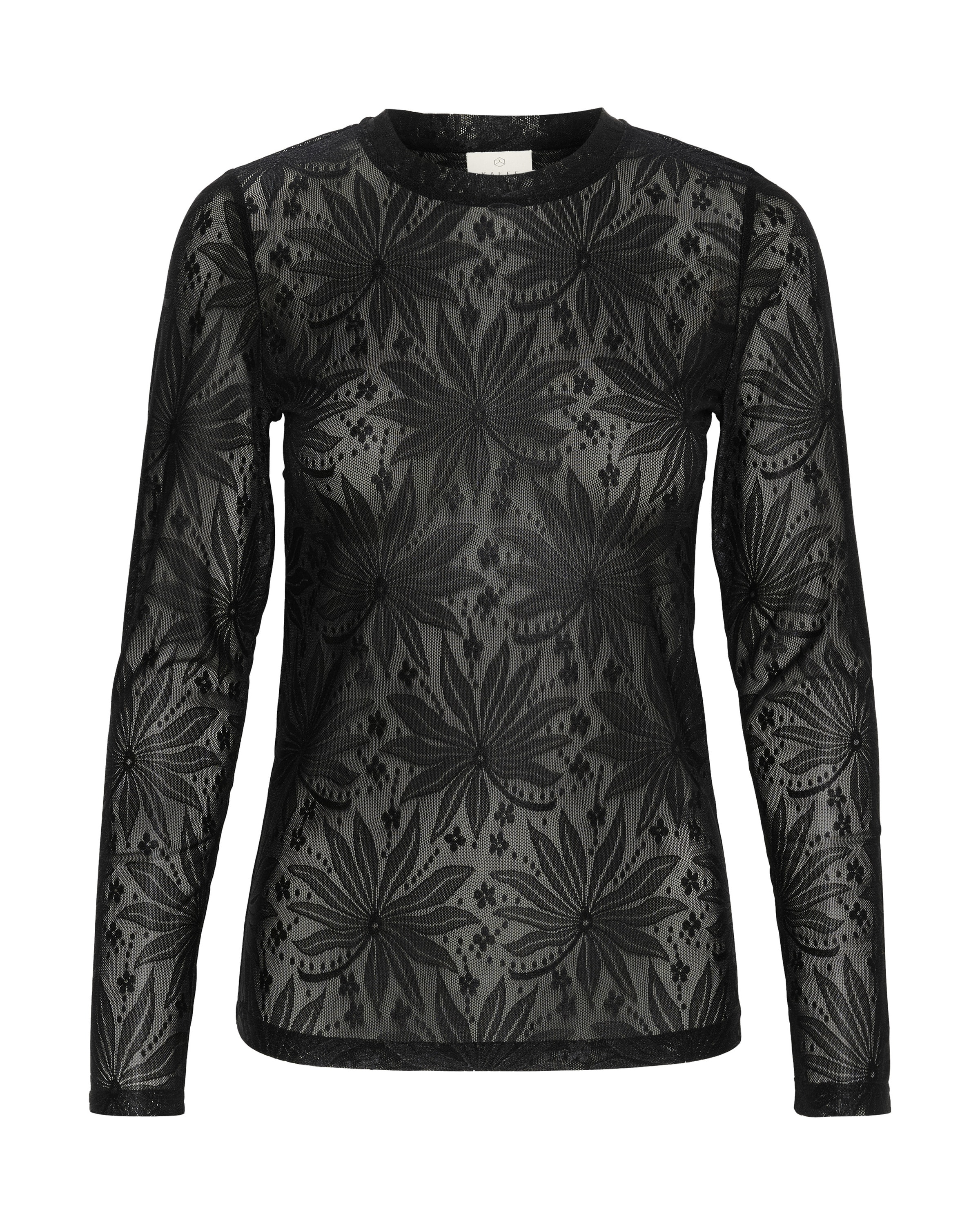 Kaffe Tričko 'Nille' – černá: přední strana