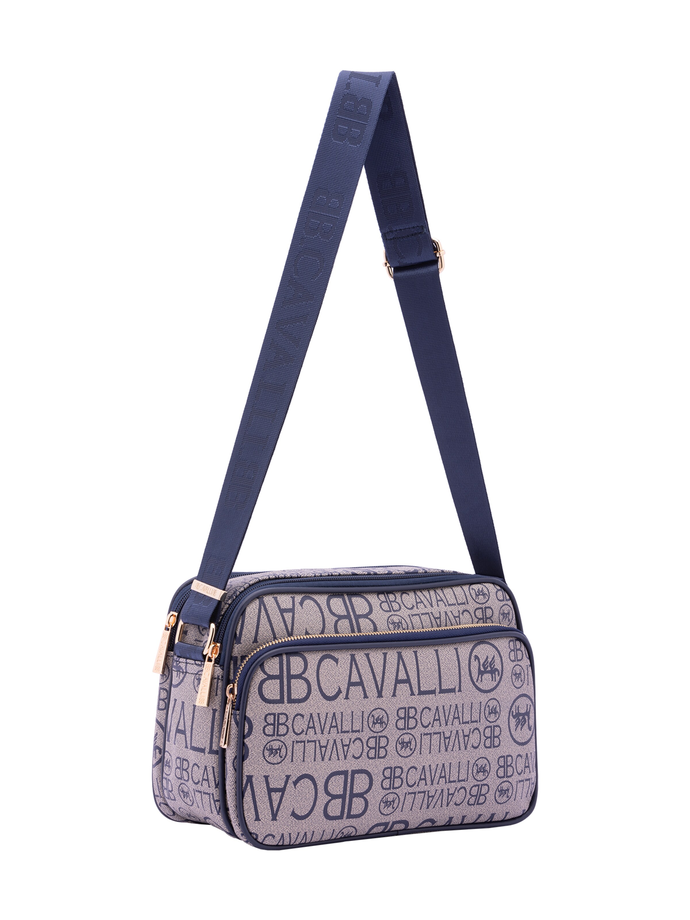 Borsa a tracolla 'Borsa a Tracolla B Cavalli Donna con Zip e Tasche Regolabile 29x18x12 cm' di B. Cavalli in blu