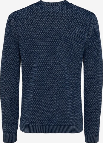 Only & Sons Sweater 'Wing' in Blue