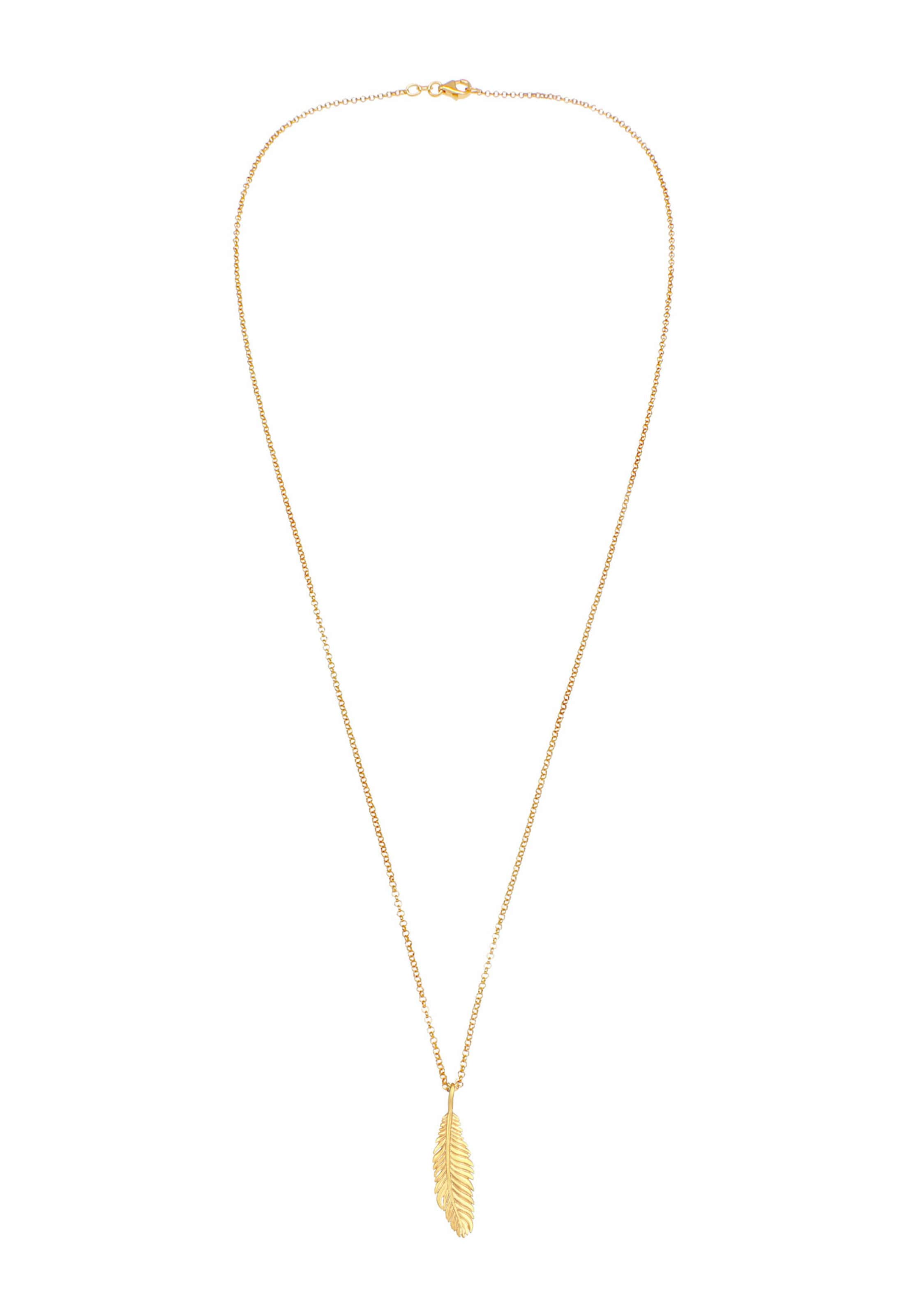 ELLI Цепочка 'Feder' в Золотой: спереди