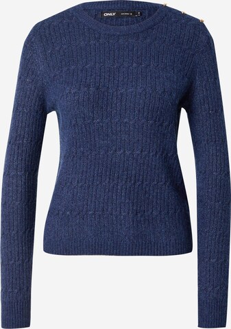 Pull-over 'KATIA' ONLY en bleu : devant