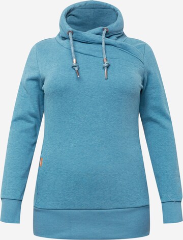 Ragwear Plus Sweatshirt in Blue: front