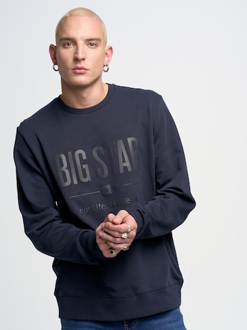 BIG STAR Sweatshirt 'ECODORT' in Blauw: voorkant