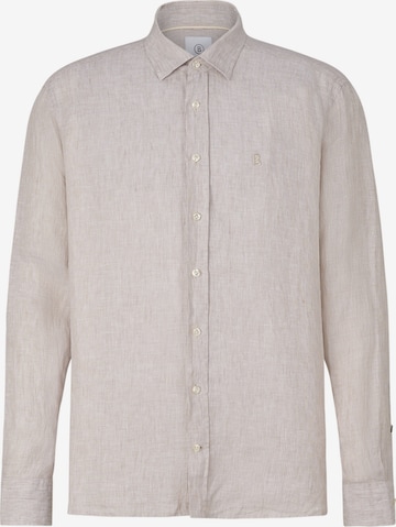 BOGNER Regular fit Button Up Shirt 'Timi' in Beige: front