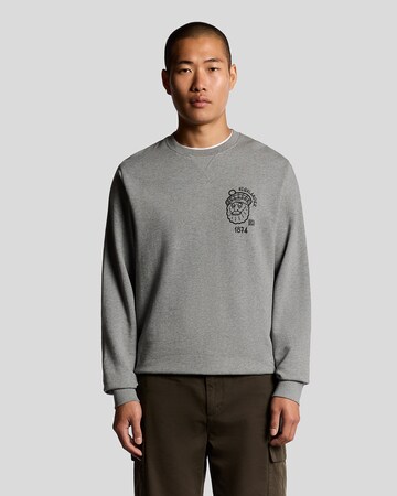 Lyle & Scott Sweatshirt 'Highlander' in Grijs: voorkant
