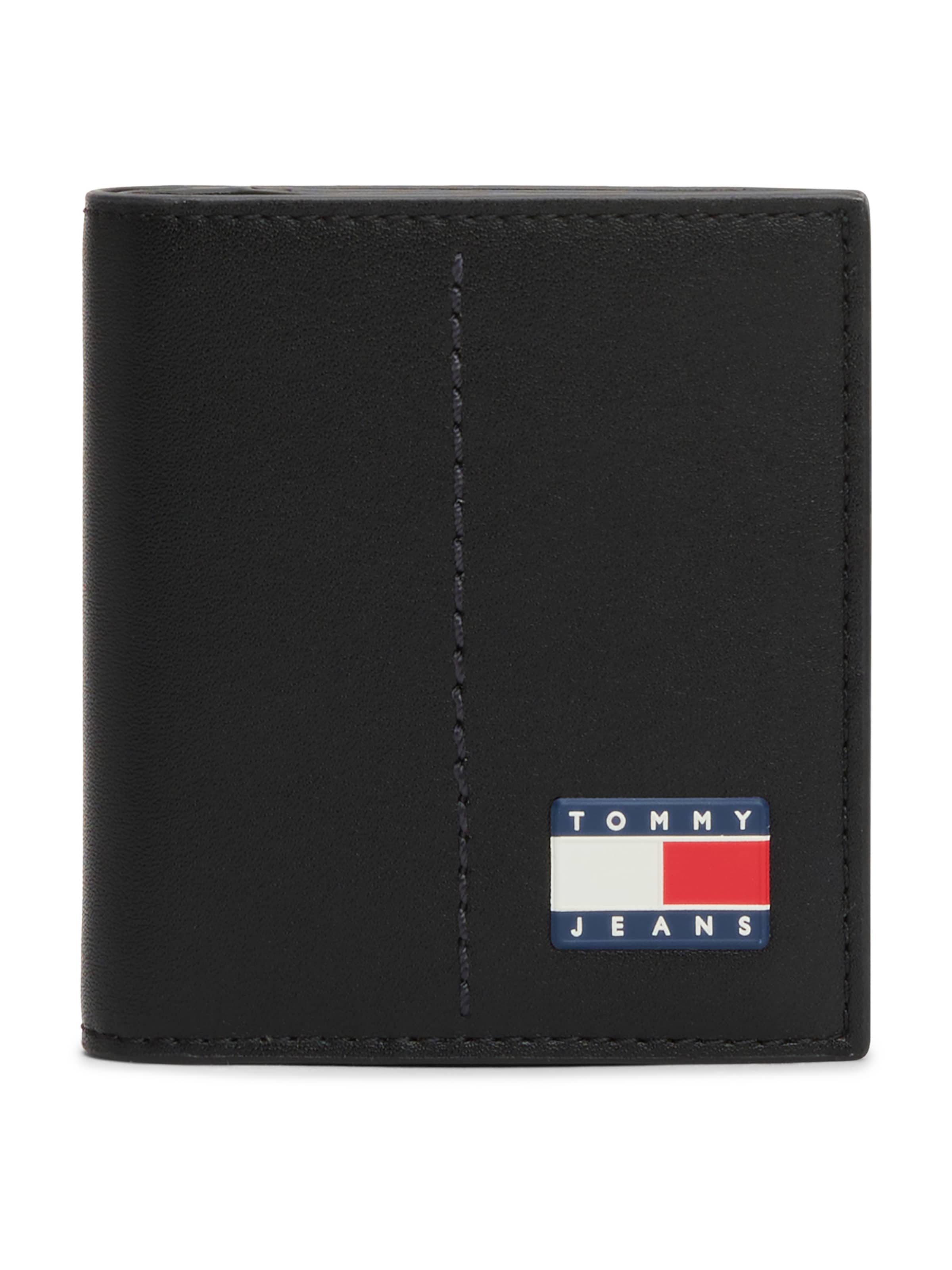 Tommy Jeans - Carteiras 'HERITAGE' em preto: frente