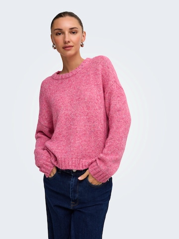 ONLY Sweater 'ONLSMILLA' in Pink: front