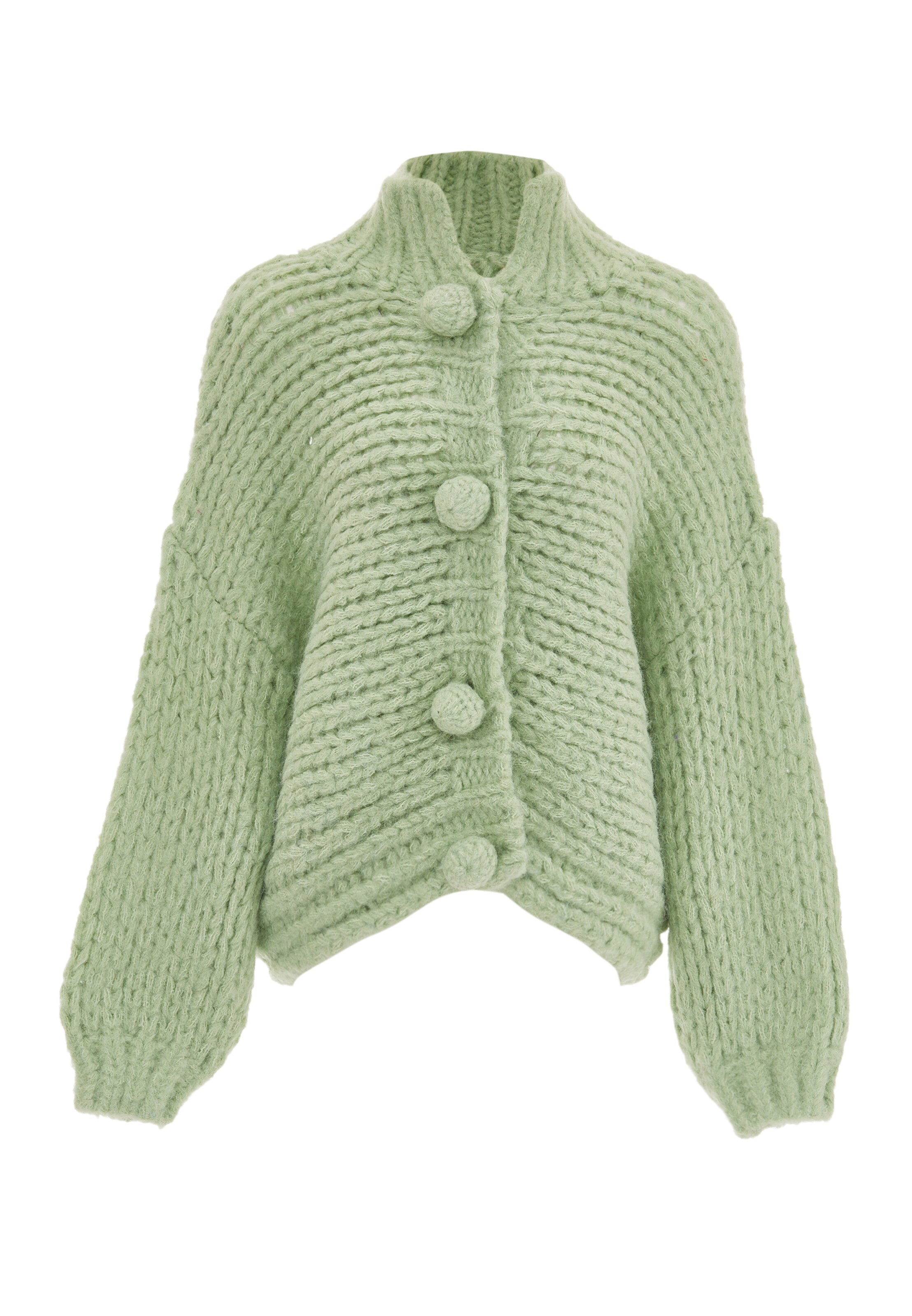 ebeeza Strickjacke in Grün: Vorderseite