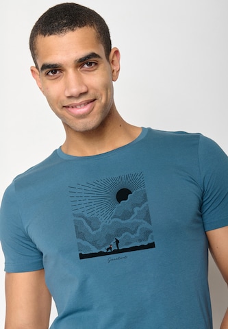 GREENBOMB Shirt 'Nature Friends' in Blauw