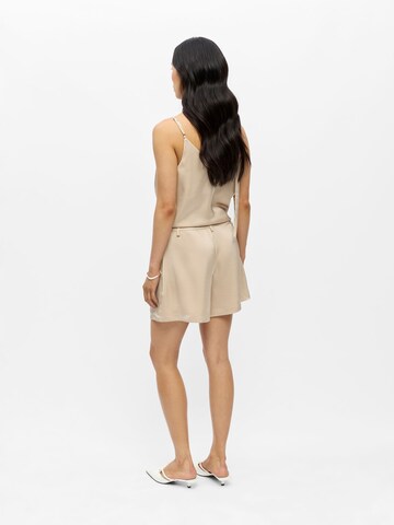 OBJECT Loosefit Bandplooibroek in Beige
