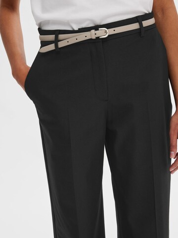 SELECTED FEMME Wide leg Pantalon in Zwart