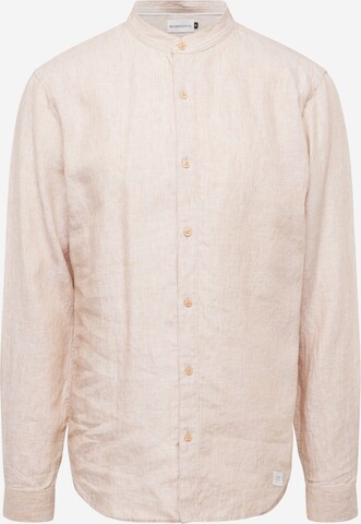 NOWADAYS Regular fit Button Up Shirt in Beige: front