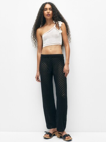 Loosefit Pantalon Pull&Bear en noir