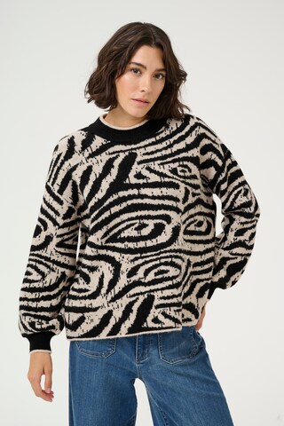Pull-over 'Wilma' Kaffe en beige : devant