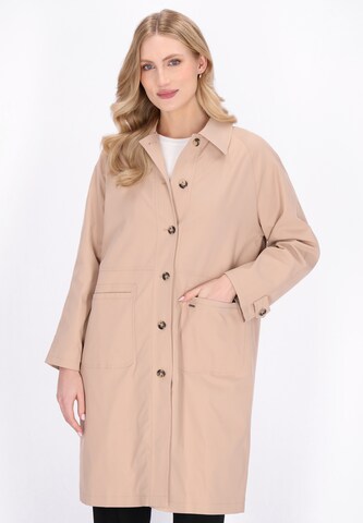 DreiMaster Klassik Between-seasons coat 'Classic' in Beige: front