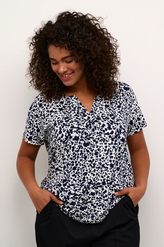 KAFFE CURVE Shirt 'Charlotta' in Blue: front