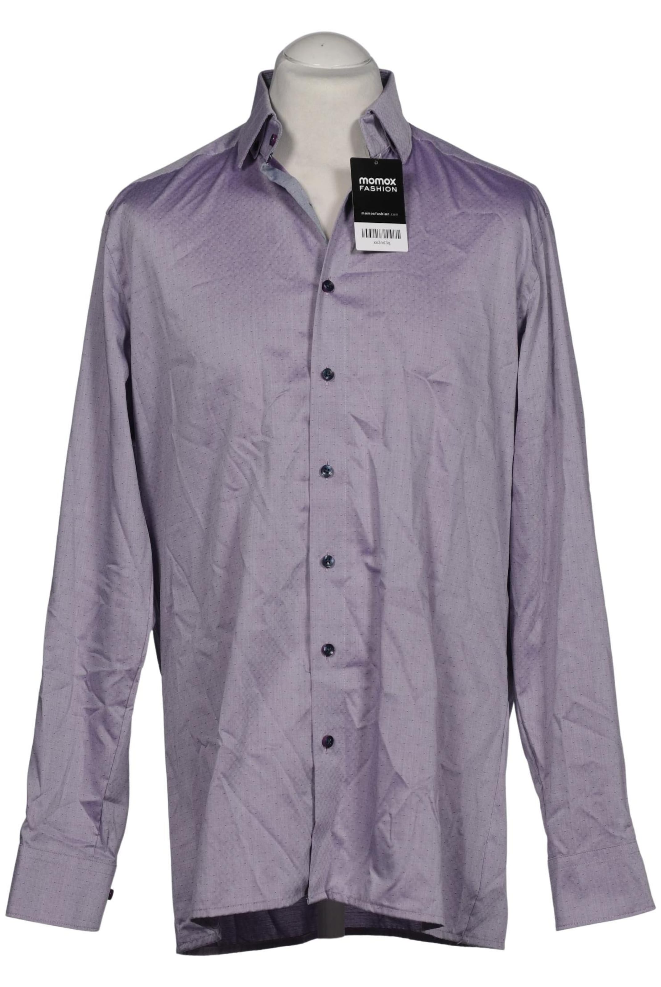 OLYMP Button Up Shirt in L in Purple: front