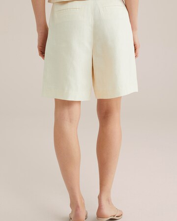 WE Fashion Loose fit Trousers with creases in Beige