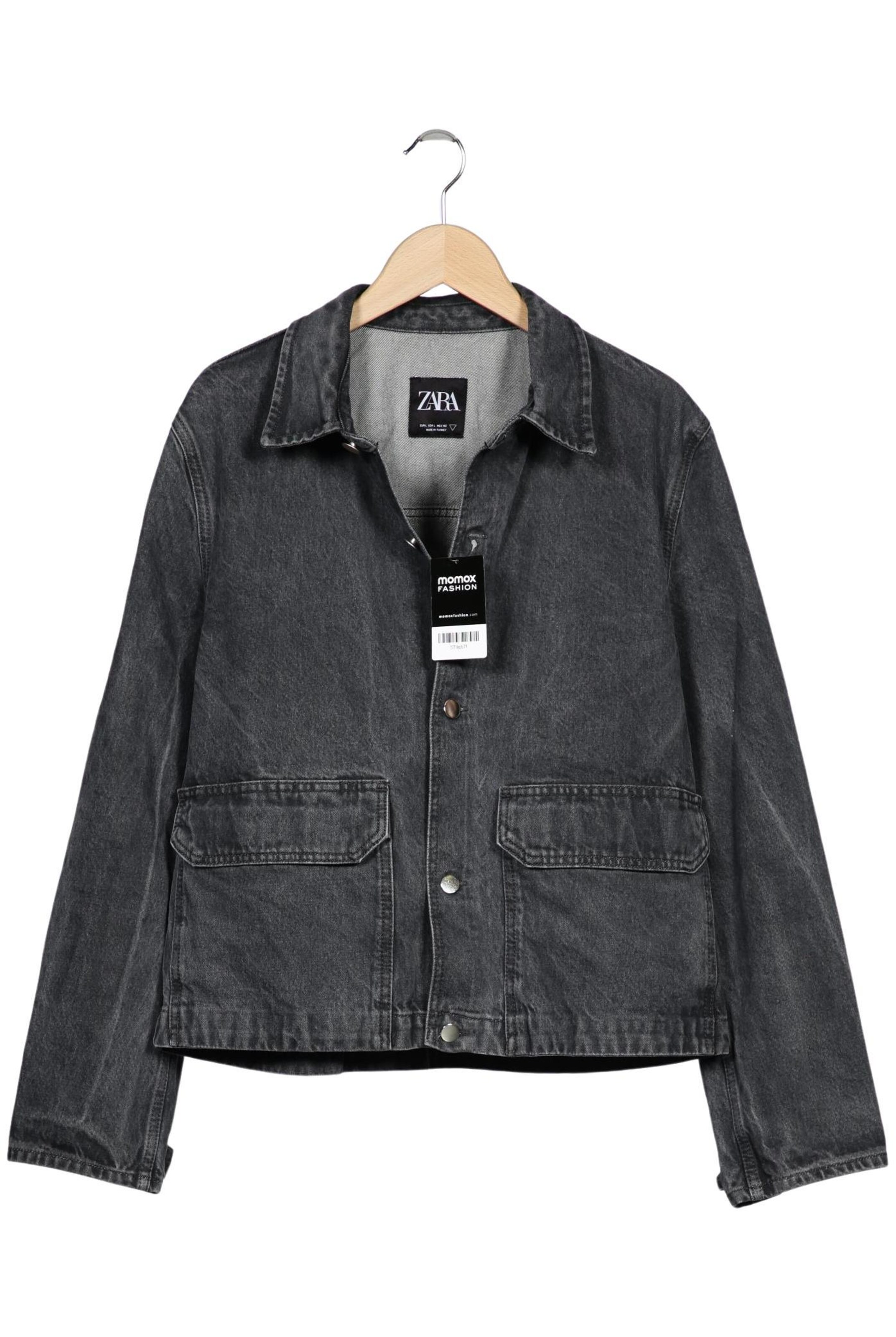 ZARA Jacket & Coat in L in Grey: front