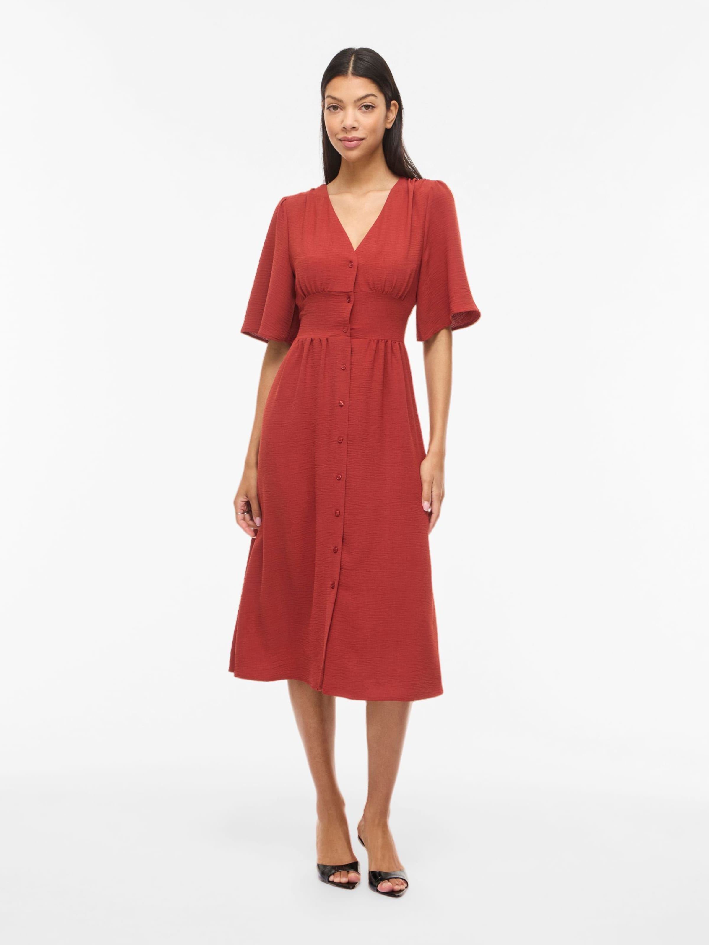 Robe 'VISKOV' VILA en marron : devant