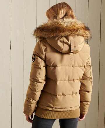 Superdry Winter Jacket 'EVEREST BOMBER' in Beige