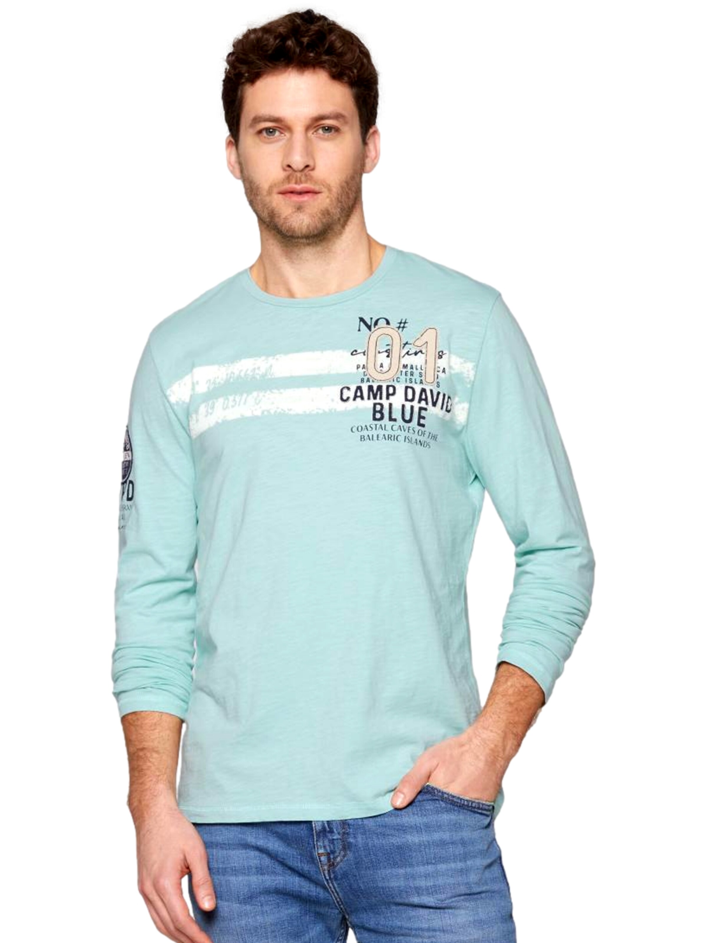 CAMP DAVID Póló - kék: elől