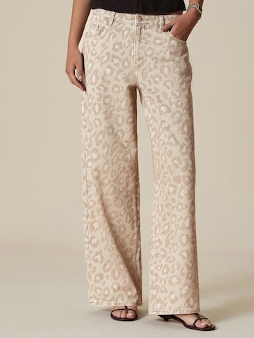 Wide Leg Jean Next en beige : devant